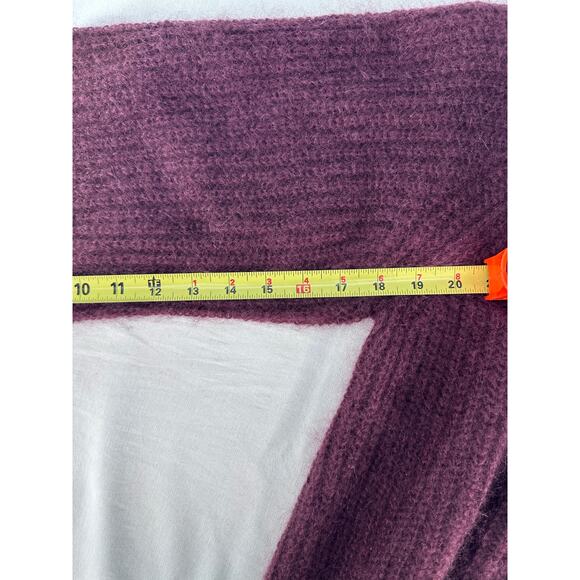Naadam Women's sz S Oversized Mohair Plum Sweater Cowl Neck Classy Soft Comfort - Picture 8 of 10
